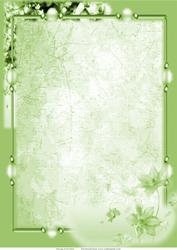 Green Floral Frame