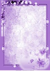Purple Floral Frame