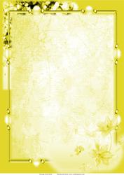 Yellow Floral Frame