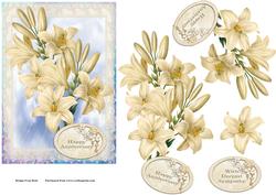 Anniversary/sympathy Lilies Step by Step