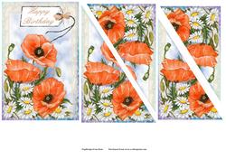 Poppies and Daisies Corner Stacker