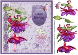 Butterflies and Fushia Fairy