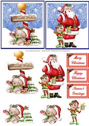 Two Cute Christmas Step by Step Toppers