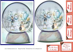 Penguins Snow Globe
