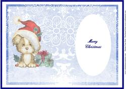 Cute Little Christmas Doggie Insert