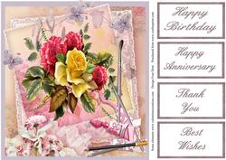 Painted Roses Topper