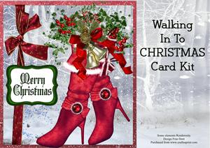 Walking in to Christmas Card Kit