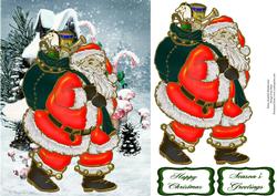 Jolly Santa Quick Card