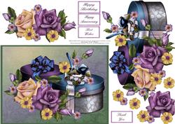 Gift Boxes and Roses 2 Step by Step