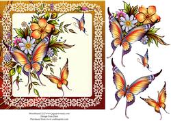 Butterfly Corner Quick Card