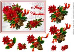 Christmas Decorations with Decoupage