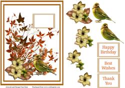 Autumn Splender with Decoupage