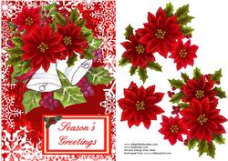 Poinsettias and Snowflakes