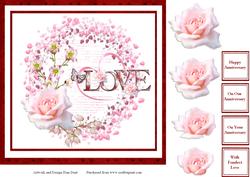 Pink Romance with Decoupage