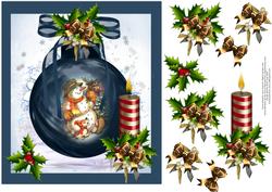 Jolly Snowman and Friends Embellished Bauble