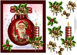 Merry Santa Bauble