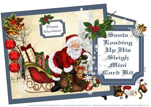 Santa Loading Up His Sleigh
