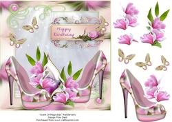 Shoes with Magnolias