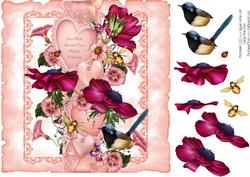 Pink Hearts and Anemones