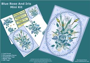 Blue Roses and Iris Mini Kit