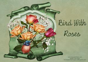 Bird with Roses Card Kit