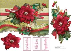 Red Flower with Berries
