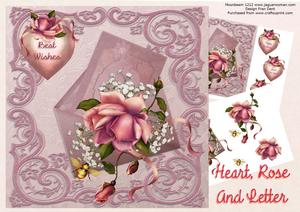 Heart, Rose and Letter