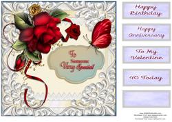 Valentine Rose Topper