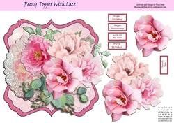 Peony Topper With Lace