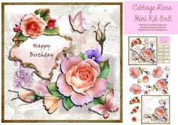 Cabbage Rose Mini Kit 8x8