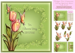 Tulips For Someone Very Special Mini Kit 8x8