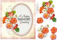 Roses and Pearls Anniversary Greetings.