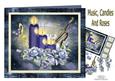 Music, Candles and Roses Card Kit