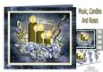 Music, Candles and Roses 2 Card Kit