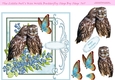 The Little Owls Kiss With Butterfly Step By Step 7x7