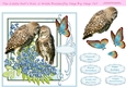 The Little Owls Kiss 2 With Butterfly Step By Step 7x7