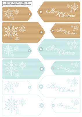 12 Christmas Tags