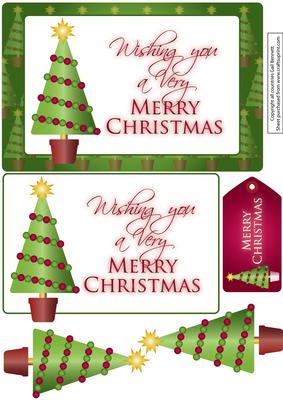 Christmas Tree Card Front