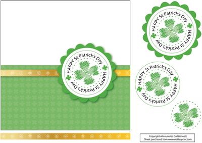 Large Square St Patrick's Day Card 2