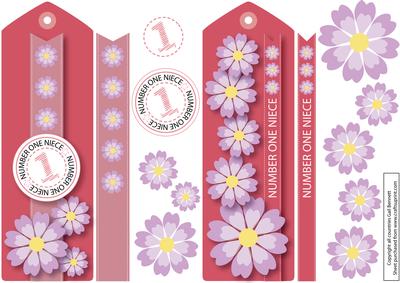 'number One Niece' Bookmarks (birthday/thankyou)