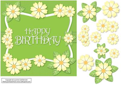 Large Square Birthday Card