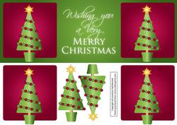 Large Dl Christmas Tree Card 2