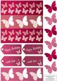 Tea Rose - Layered Butterfly Card in Red Rose Tones