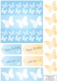 Layered Butterfly Card in Orange & Blue