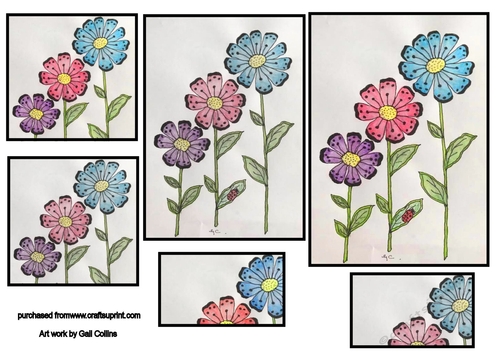 Three little flowers 