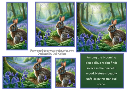 Rabbit in the blue bells