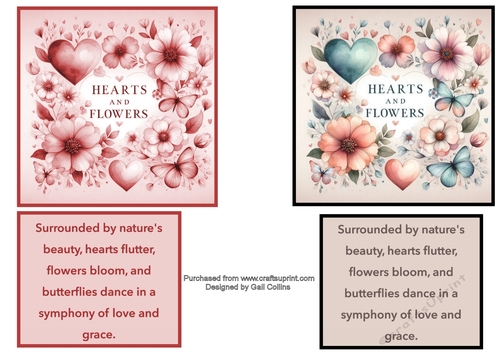 Hearts and flowers