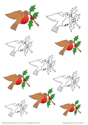 Christmas Robin Digistamps