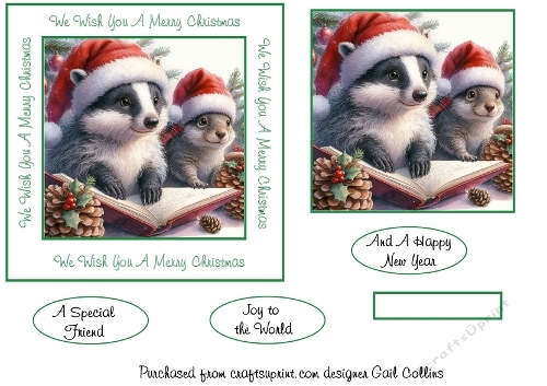 Badgers at Christmas
