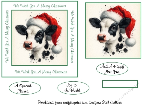 Lovely Christmas Calf